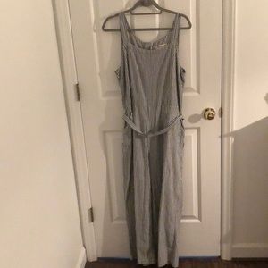 Madewell pinstripe jumpsuit